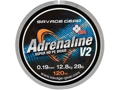 SG HD4 Adrenaline V2 120m 0.26mm 37.5lbs 17.1kg Grey