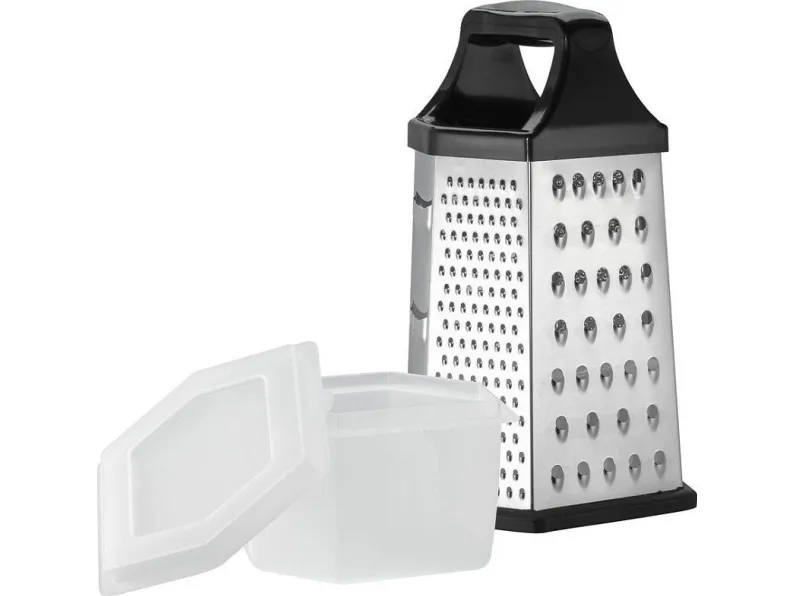 Resto Kitchenware 95413 manuell rivejern/spiralizer-boks, rivejern svart/stål