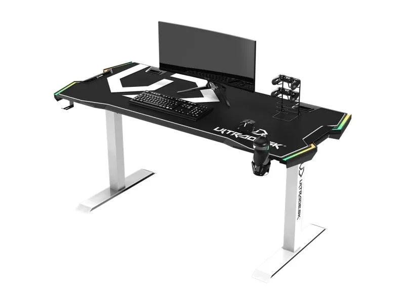 Ultradesk Force, Rett, Friform, Spilling, Svart, Hvit, Rød/grønn/blå, 1660 mm
