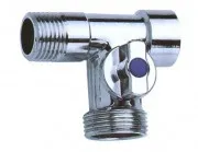 Invena vinkelventil 3-veis 1/2x1/2x3/4 (ZW-16-W20)