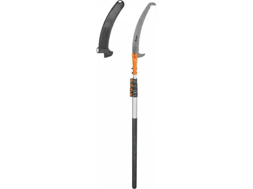 Bradas V-SERIES kappsag/greinsag med krok, teleskopisk opptil 3 m, bladlengde 360 mm, buet blad i herdet stål (KT-V1501-300) – 1 stk