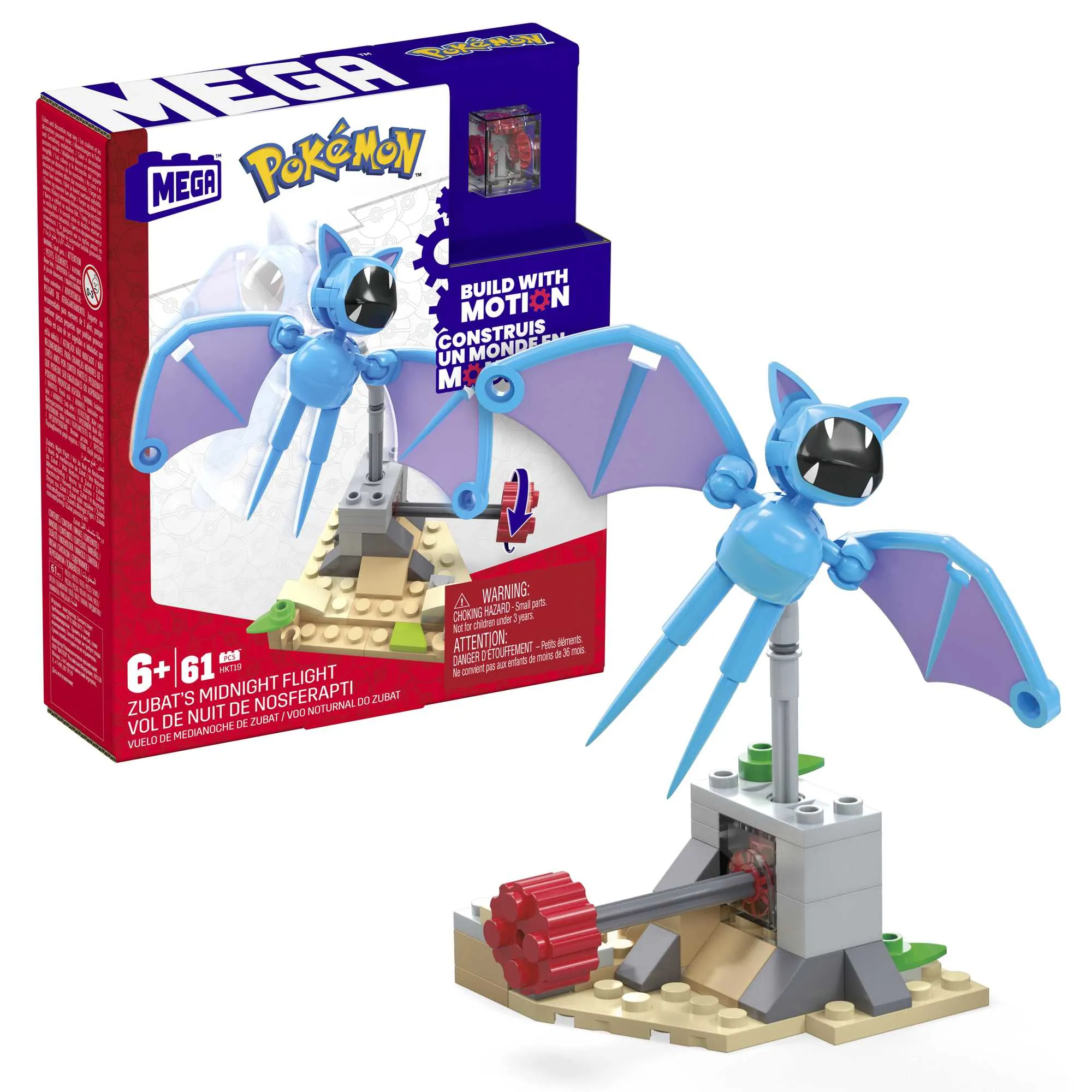 Mega Bloks Plastblokker MEGA Pokémonblokker nattfly Zubat