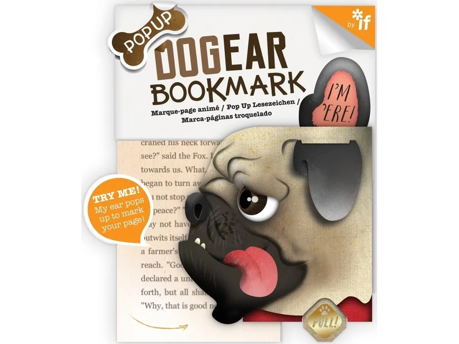 IF Dog Ear bokmerke Doug Mops zakladka