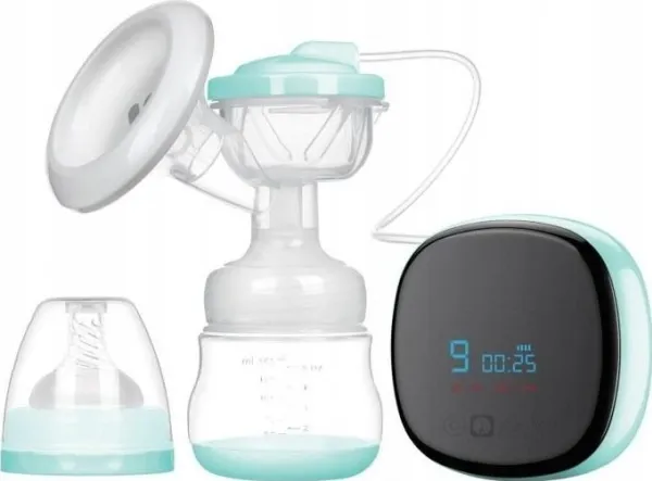 Extralink Smart Life R-38 | Elektronisk brystpumpe | med flaske, hvit og blå