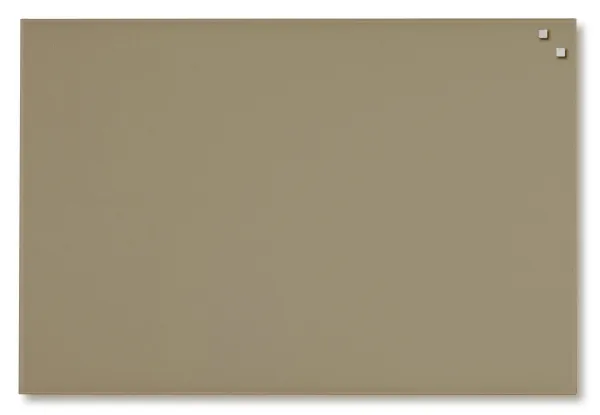 Magnetisk glastavle 60 x 80 cm beige