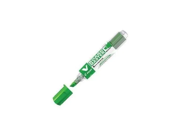Whiteboardmarker, PILOT V-Board Master Begreen, mejselspids, 2,2-5,2 mm, grøn