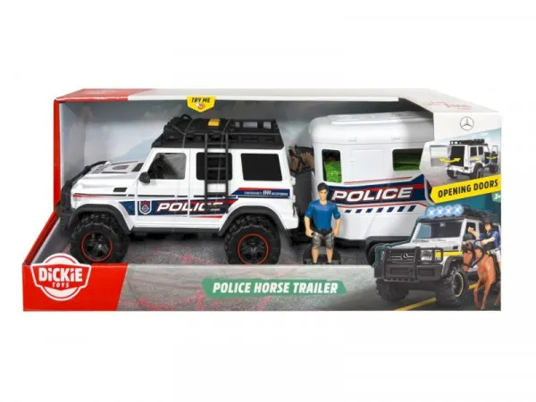 Simba AUTO Politi D/SW med tilhenger 42x17x13 Mercedes 6