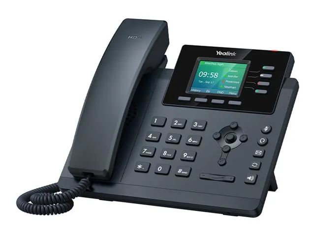 Yealink SIP-T34W - VoIP-telefon med anrops-ID - 5-veis anropskapasitet - SIP, SIP v2, SRTP, RTCP-XR, VQ-RTCPXR, ICE - 4 linjer - klassisk grå