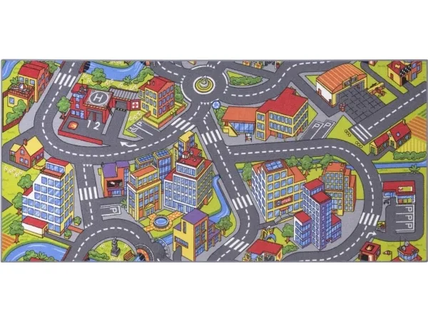 Bil Legetæppe SMART CITY 95 x 200 cm