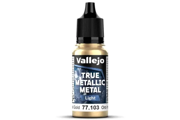 Vallejo 77.103 True Metallic Metal - Light - Imperial Gold (18 ml)