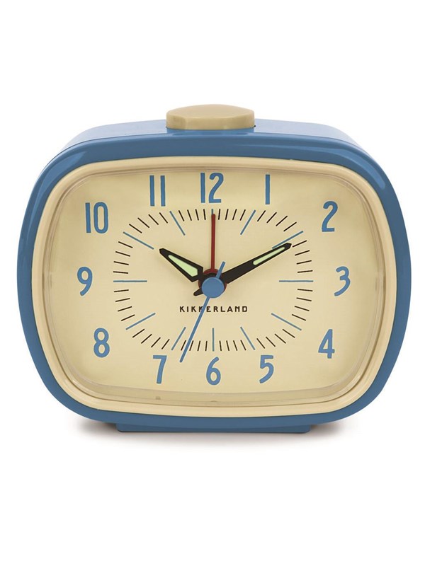Kikkerland Retro Alarm Clock - Blue