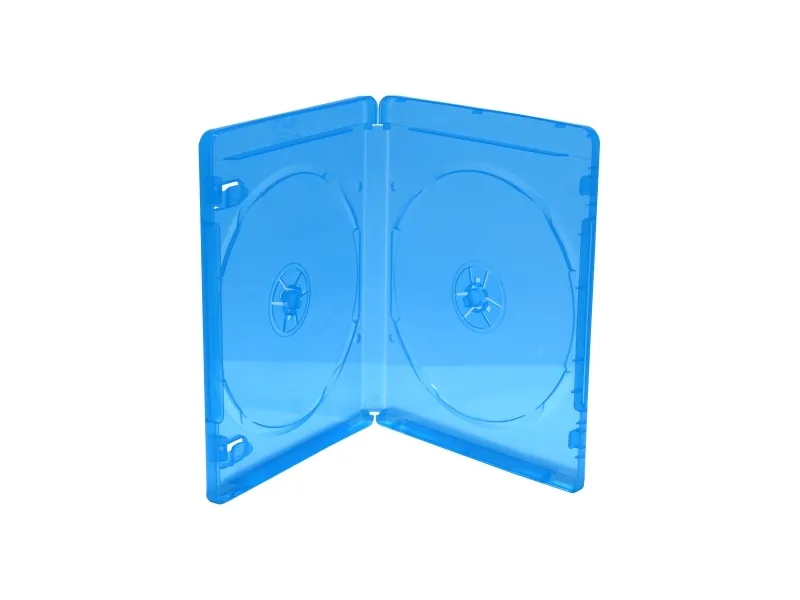 MediaRange Zubehör CD-/DVD-Rohlinge, Blu-ray etui, 2 disker, Blå, Plast, 120 mm, RoHS