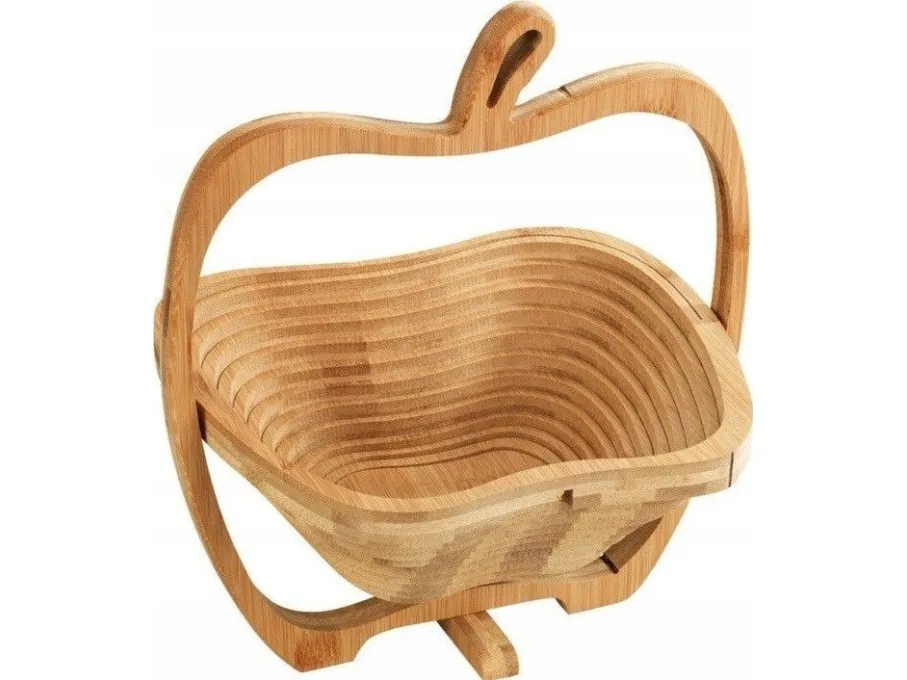 Maximex fruktkurv i bambus, sammenleggbar, Ø 22,5 x 30 cm