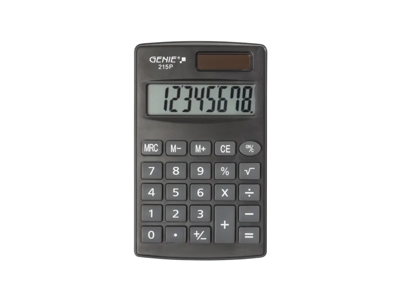 GENIE 215 P - Lommekalkulator - 8 sifre - batteri