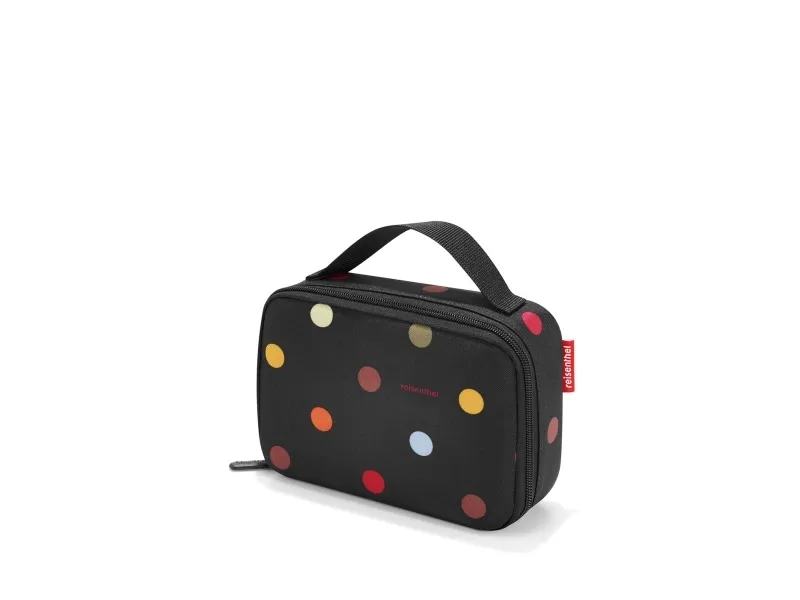 Reisenthel Thermocase Dots, 1,5 l, Sort, Aluminium, Polyester, Aluminiumsfolie, 200 mm, 65 mm