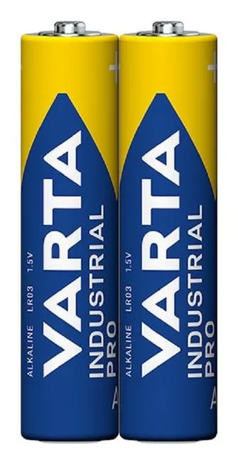 Varta Industrial Pro, Engangsbatteri, AAA, Alkalinsk, 1,5 V, 2 stykker, 22 mm