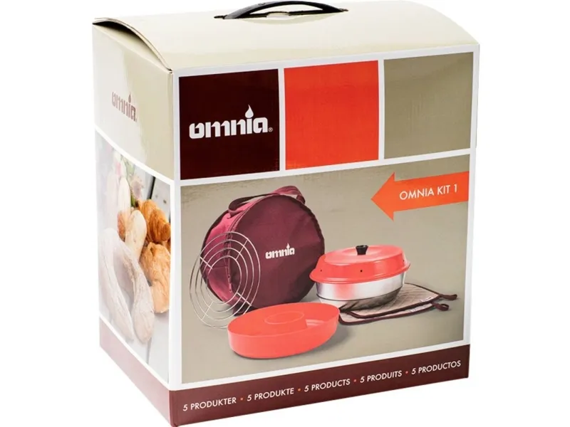 OMNIA stekeovn camping KIT1, 5 deler