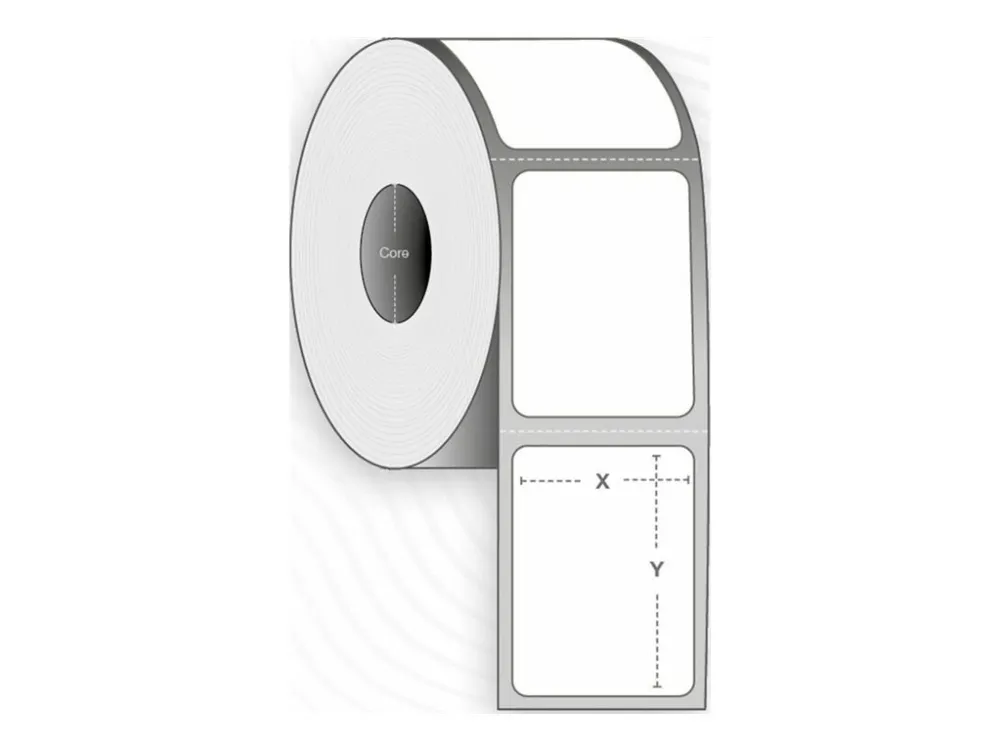 Capture - Permanet adhesiv - belagt - perforert - hvit - 25 x 76 mm 11160 etikett(er) (12 rull(er) x 930) merkelapper (alternativ for: Zebra 3007207)