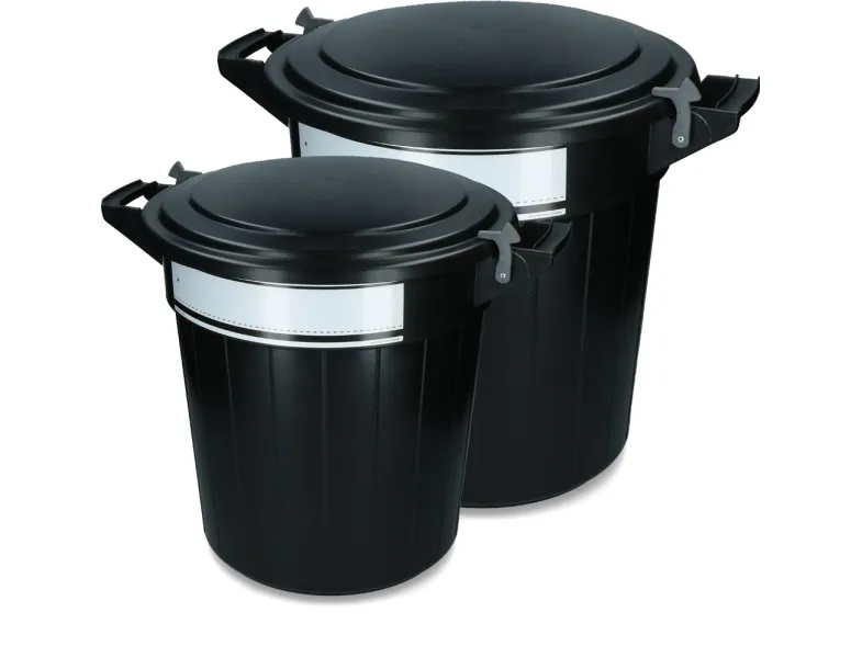 Søppelbøtte Oregon Storage bucket 80 l sort, lokk, lås og merkelapp 1 stk