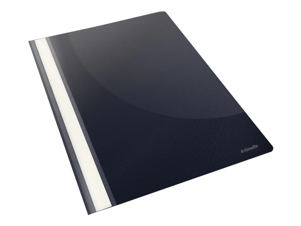 Esselte - Rapportfil - for A4 (210 x 297 mm) - kapasitet: 160 ark - svart (en pakke 25)