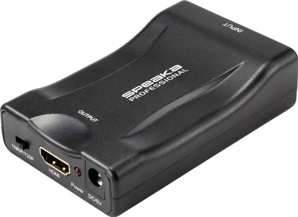 SpeaKa Professional AV Converter SP-9395928 [SCART - HDMI] 1920 x 1080 piksler (SP-9395928)