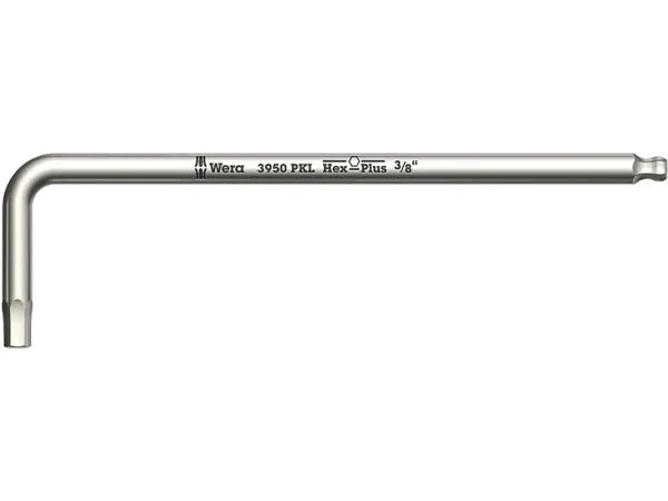 Wera 3950 PKL, L-formet hexnøkkel, Imperisk, 1 stykker, Rustfritt stål, 9/64, 13 cm