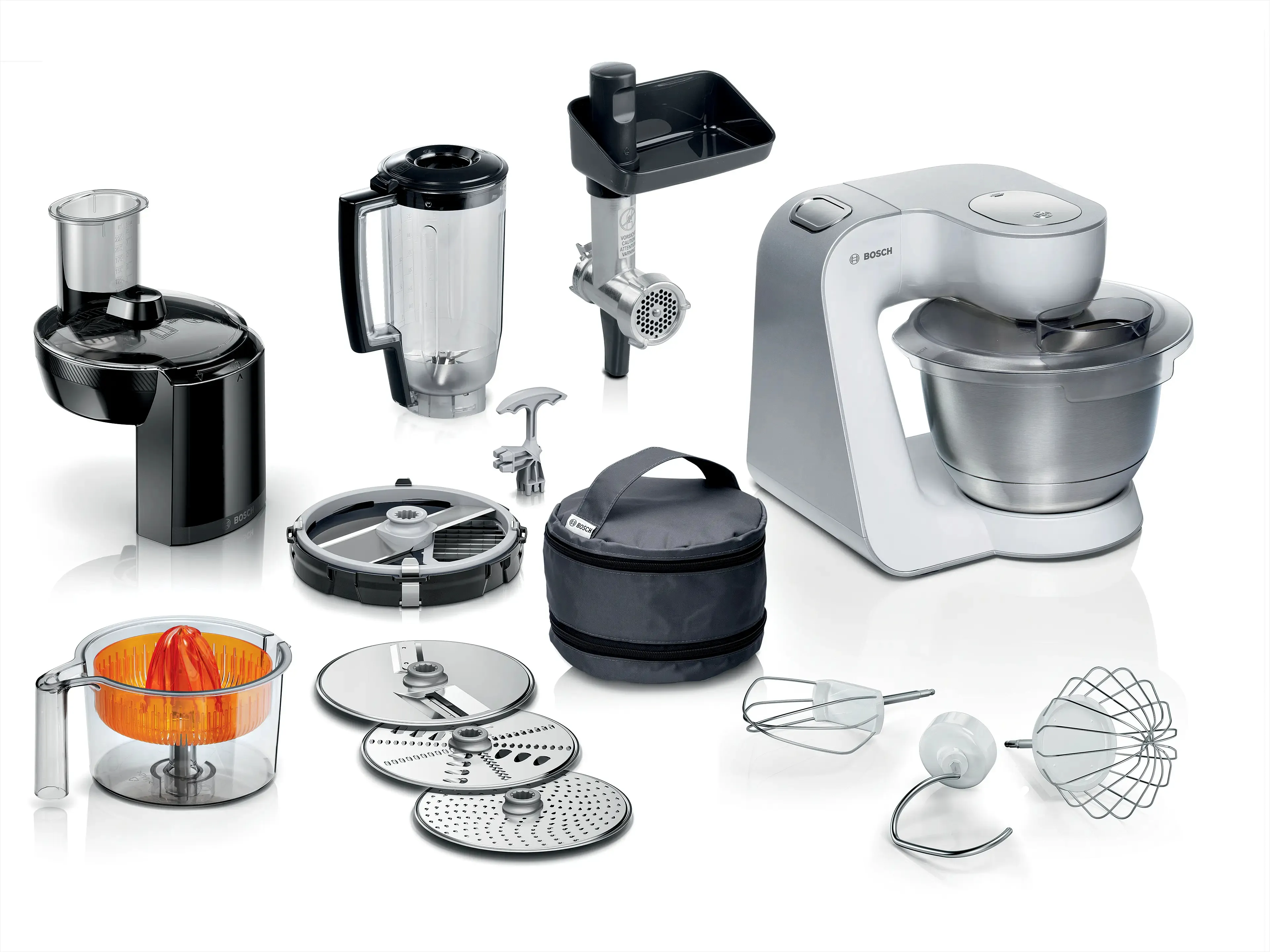 Bosch Serie 4 MUM 5, 3,9 l, Hvit, Knapper, Rotasjon, 1,1 m, 1 kg, Grov