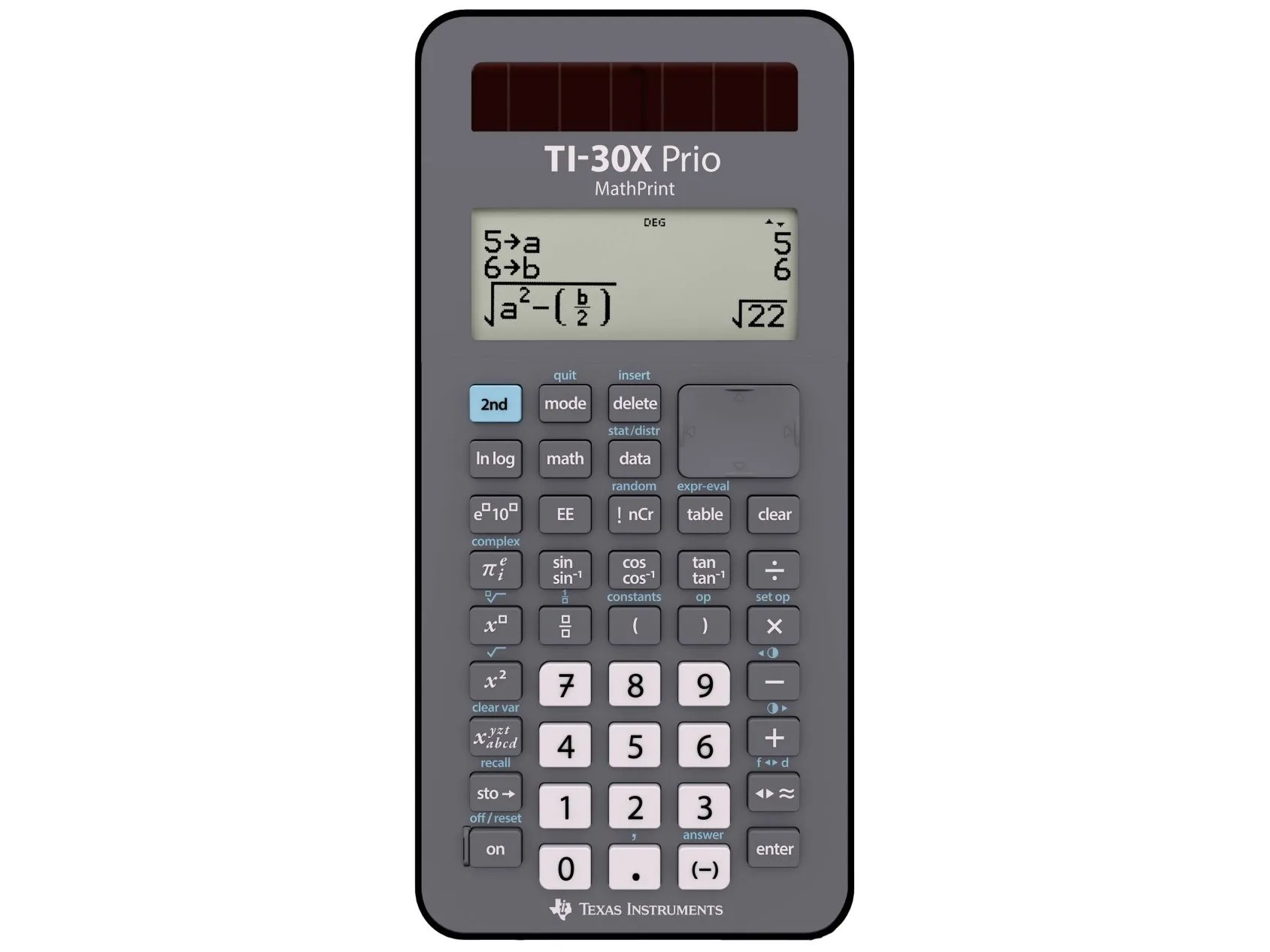 Texas Instruments skolekalkulator TI-30 X Prio Mathprint 30XPRIO/FC (30XPRIO/FC)