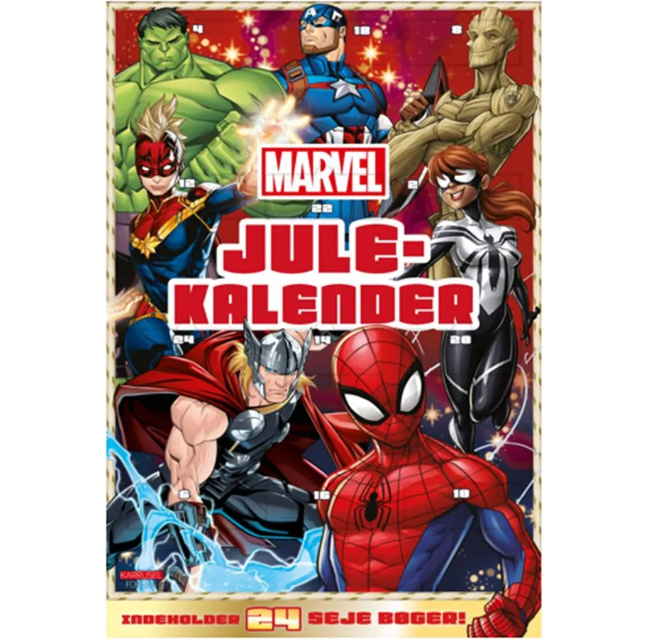 Marvel Avengers Julekalender - med 24 Julebøger