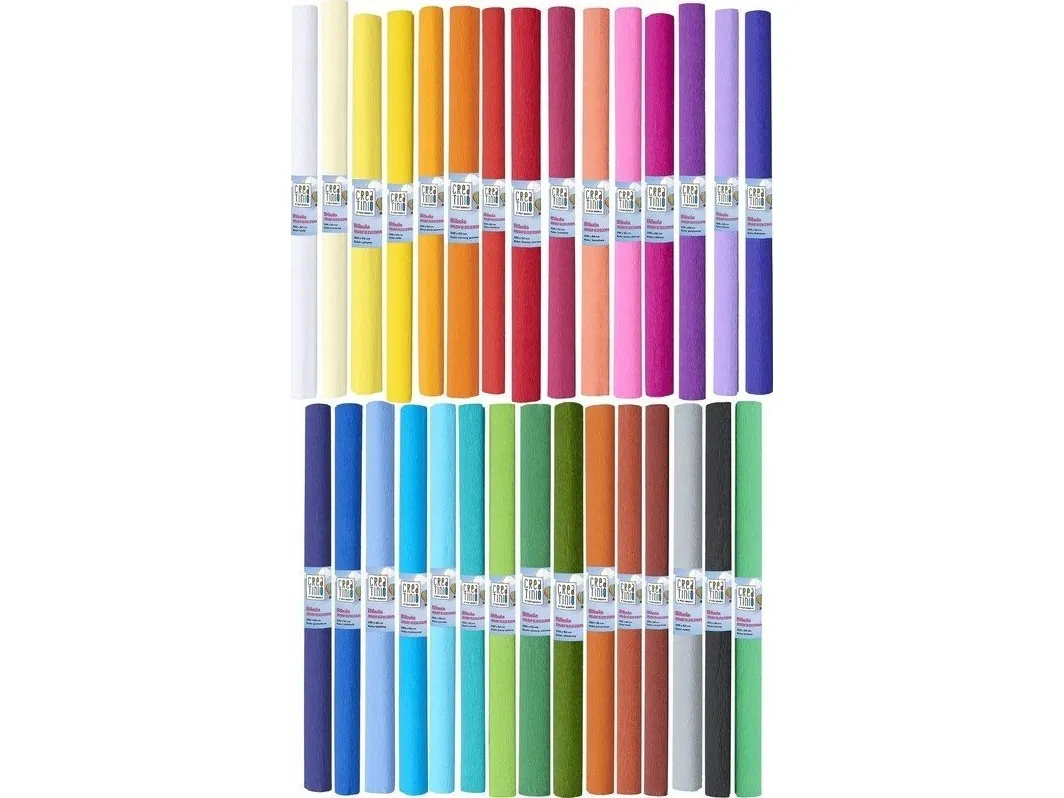 Top 2000 krøllet papir Creatino 50x200 cm bordeaux, BORDOWY