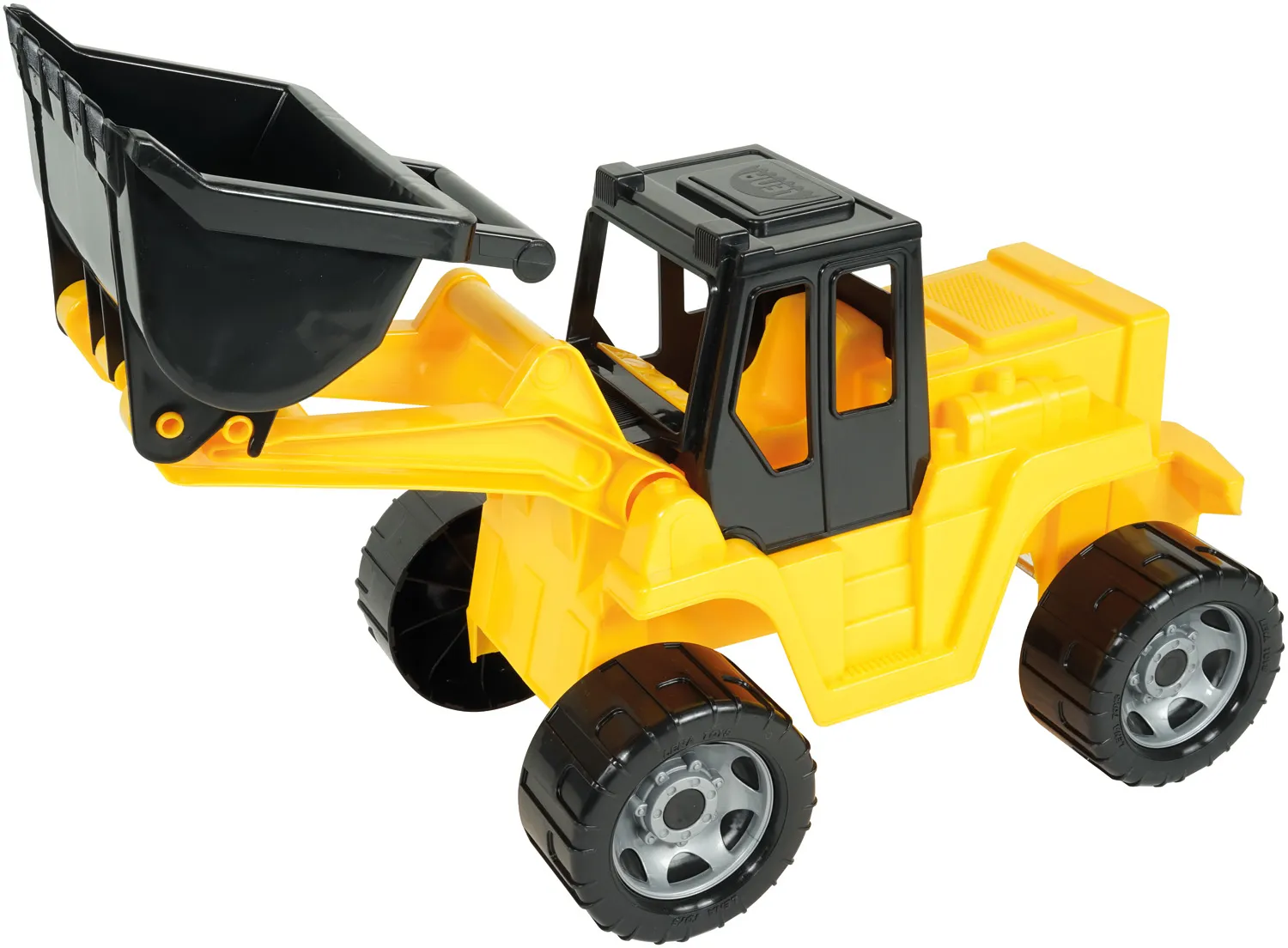 Lena GIGA TRUCKS 02048, Hjullaster, 3 år, Plast, Sort, Gult