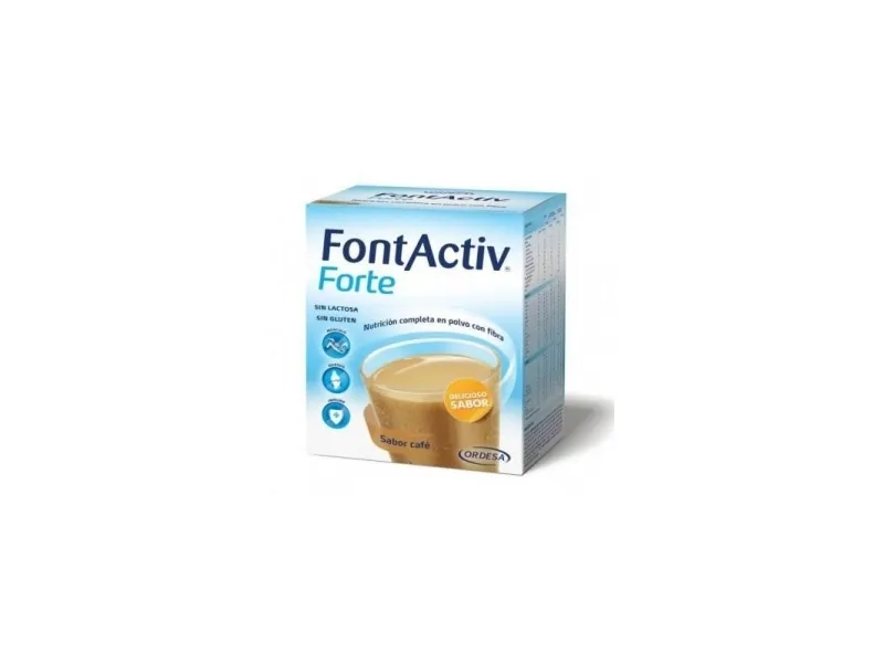 Ordesa Fontactiv Forte kaffe - 14 pakker