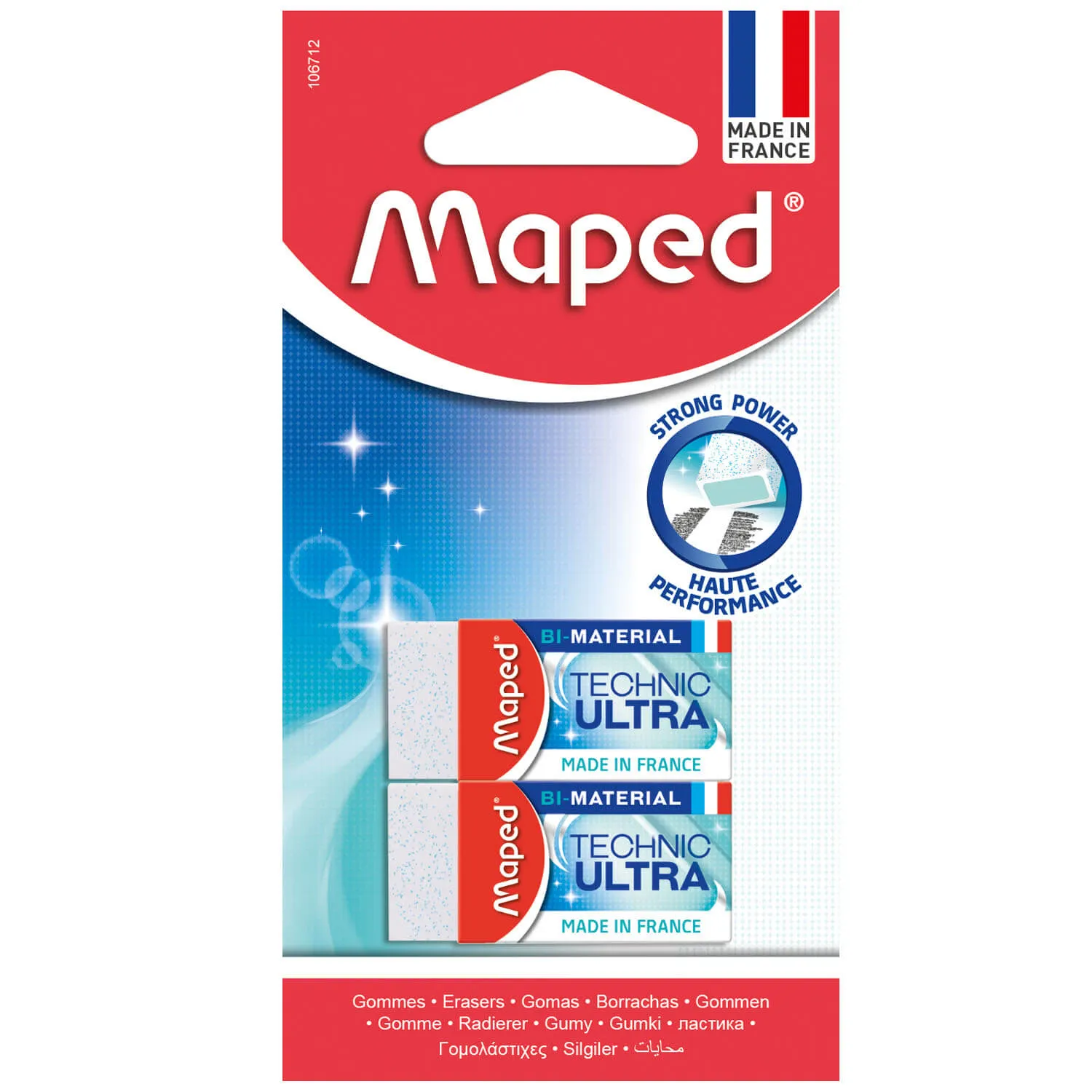 Maped 106712, Hvit, Grønn, 2 stykker, Frankrike, Ftalat, PVC