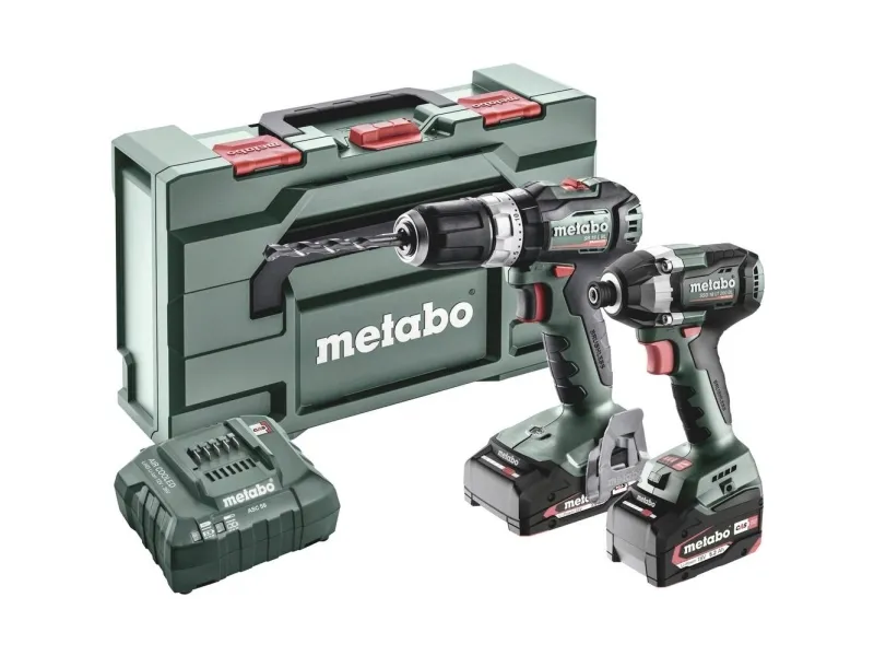 Metabones Metabo BSLBL+SSD200LTBL - batteridrevet slagboremaskin/skrumaskin, batteridrevet slagnøkkel inkl. batteri, inkl. lader (685199000)