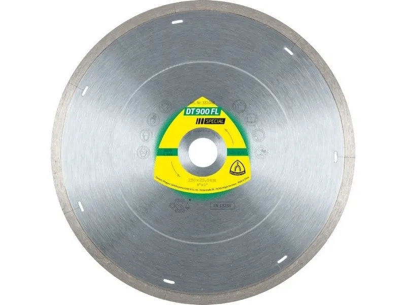KLINGSPOR FULL DIAMANT BLAD 230 mm x 1,8 mm x 30 mm DT900FL SUPRA, GRES, SPESIAL, TØRR, VÅT