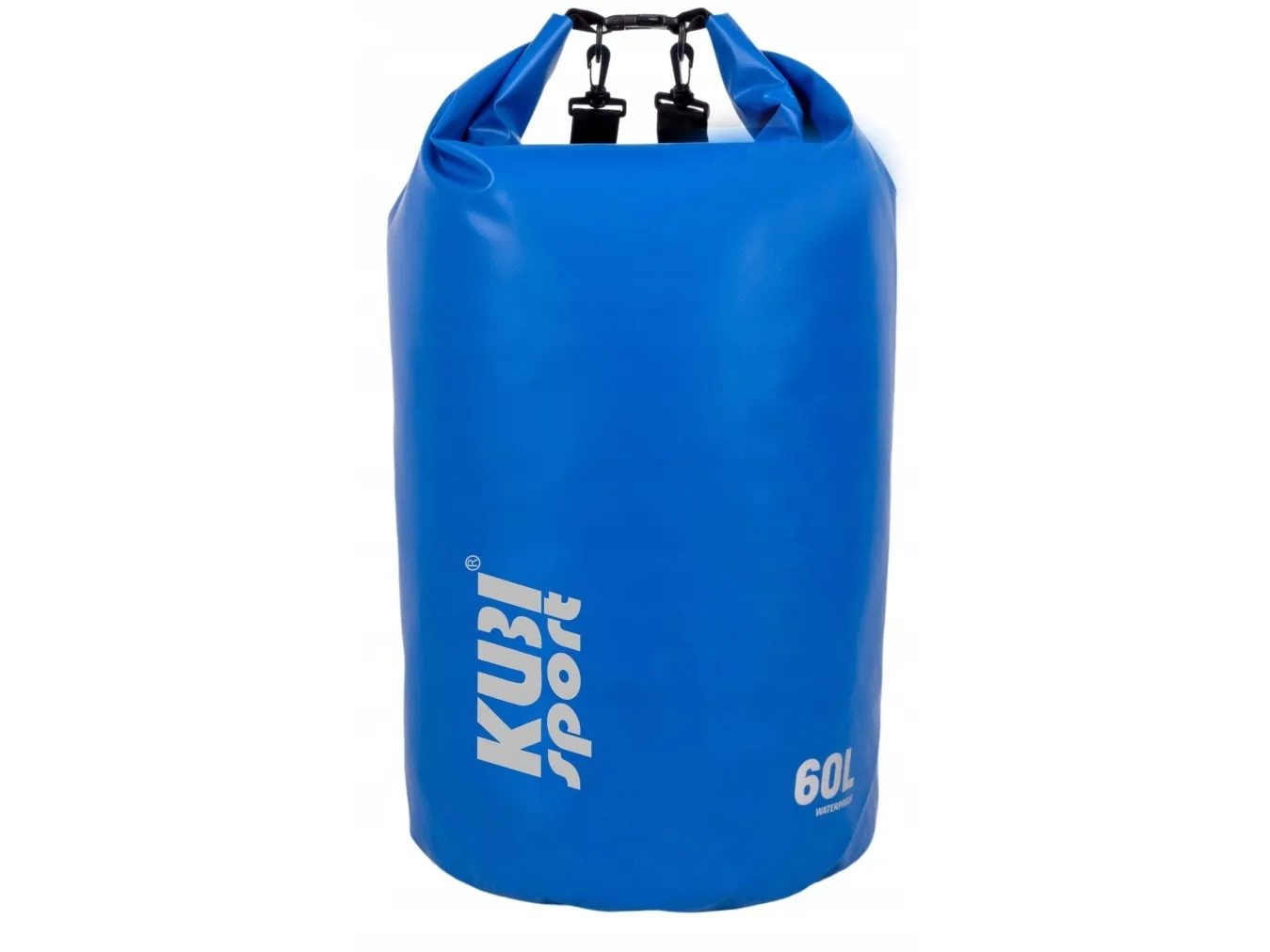 KUBISPORT vanntett sekk/pose til båt/kajakk 60 l blå