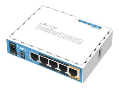 MikroTik RouterBOARD hAP ac lite RB952UI-5AC2ND - Trådløst tilgangspunkt - 100Mb LAN - Wi-Fi 5 - 2.4 GHz, 5 GHz - DC-strøm