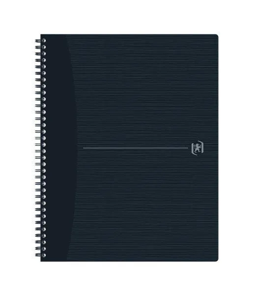 Oxford 400150006, Monokromatisk, Svart, A4+, 70 ark, Rute papir, Mykt omslag