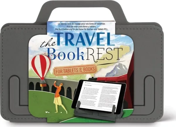 Travel BookRest grå nettbrett-bokholder