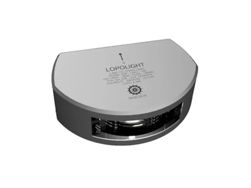 Lopolight 2nm 135° akterdekslys 6W – 2 x 2,5m kabel