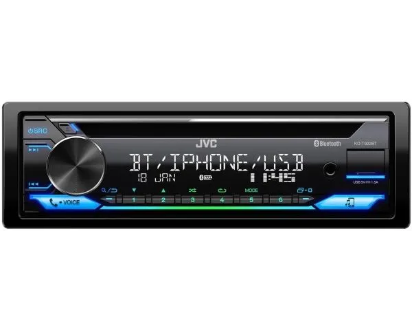 JVC KD-T922BT Bilradio med Bluetooth - 1-DIN