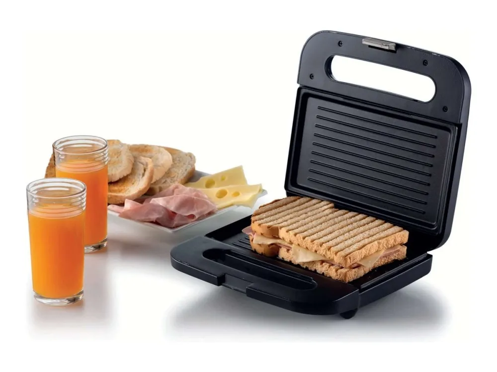 Ariete Breakfast 1971 - Sandwichmaskin - 750 W - mørk grå
