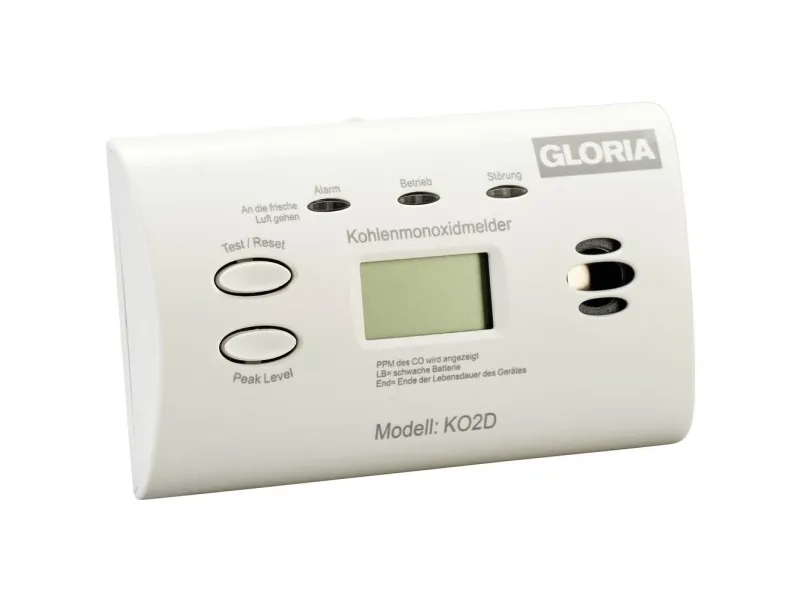Gloria 002518.0571 Karbonmonoksiddetektor batteridrevet detekterer karbonmonoksid (002518.0571)