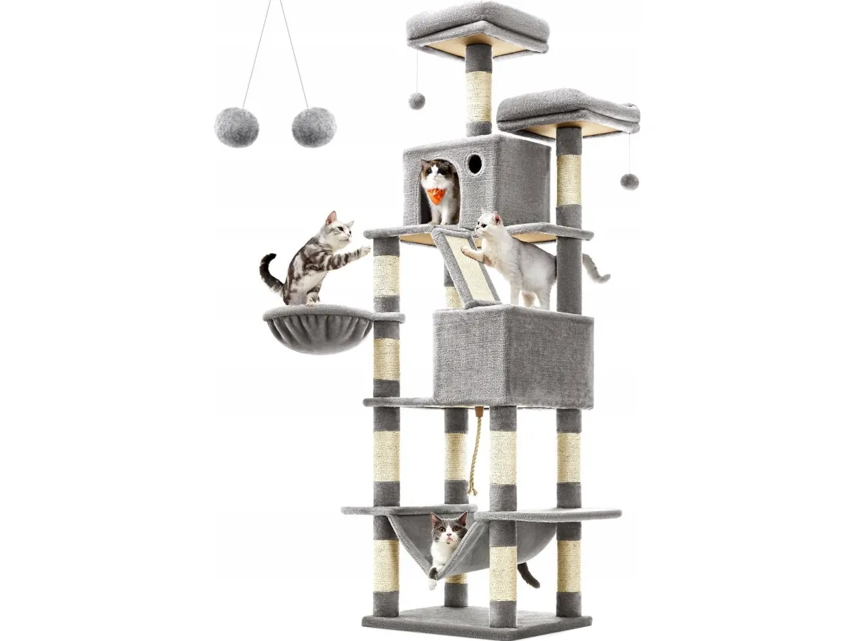 Mozos KITTY-TREE Stor skrapestolpe - kattetårn, 206 cm