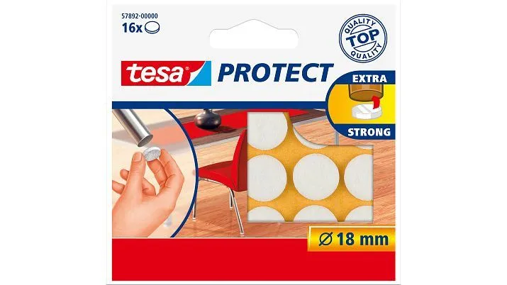 Tesa - Dobbelsidig tape 50 m - hvit (en pakke 12)