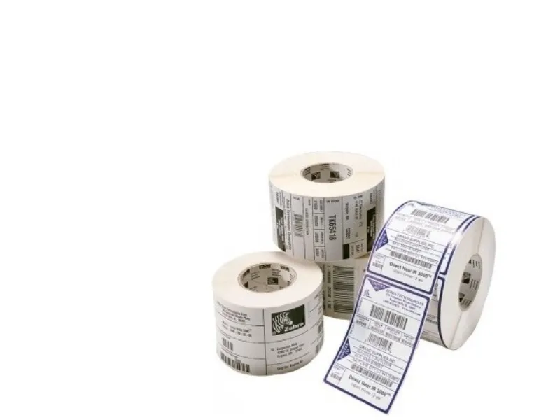 Zebra Z-Perform 1000D - Papir - permanent selvklebende - ubestrøket - 51 x 25 mm 5860 etikett(er) (10 rull(er) x 586 etiketter - for Zebra 110, 140, 220, Z4Mplus, Z6MPlus, ZM400, ZM600  Xi Series 140, 170  Z Series ZM600