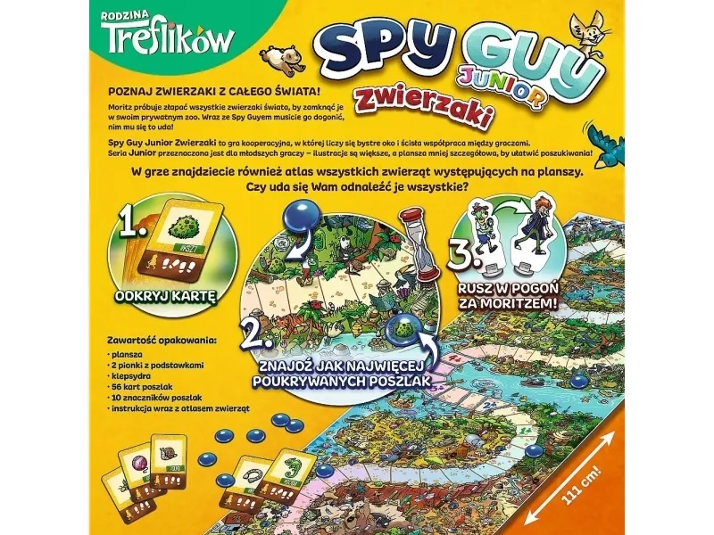 Trefl Cooperative brettspill Spy Guy Junior animals