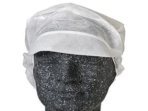 Hygiejnehat Snood cap str XL med Skygge/Hårpose Hvid,100 stk/pk