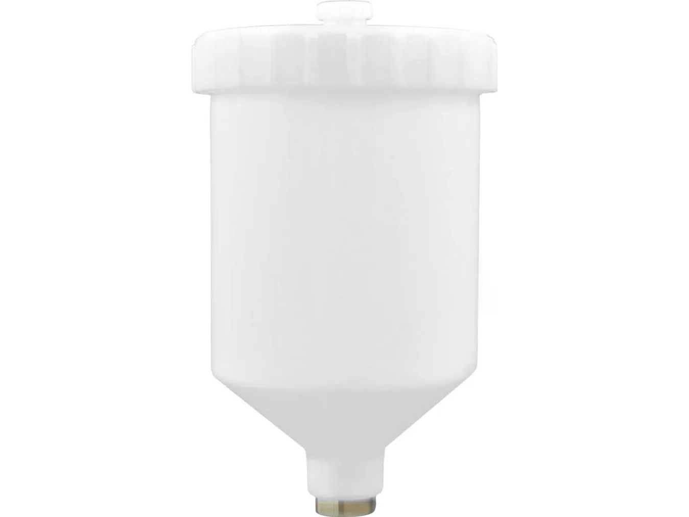 Geko plastbeholder til pistol for lakk 600 cc, innvendig gjenger (54)