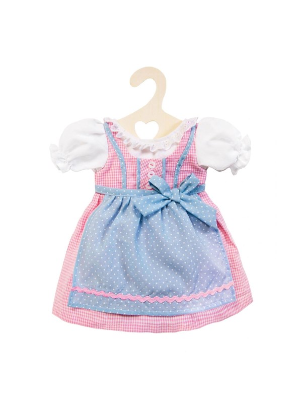 Heless Doll dress Pink and Blue/Green 28-33 cm